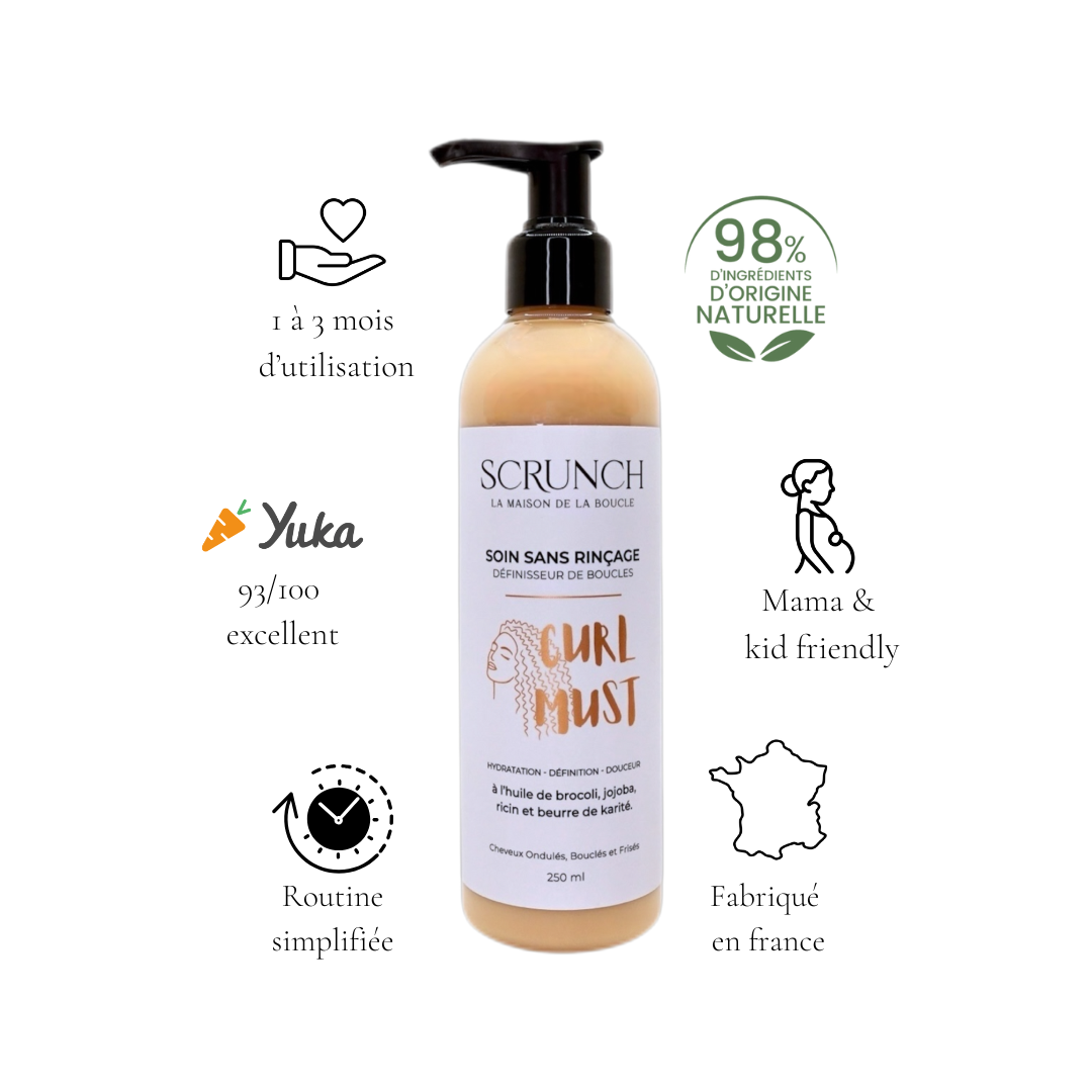 CURL MUST – Soin sans rinçage définisseur de boucles