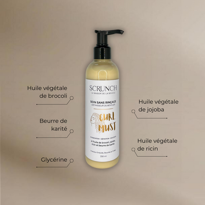 CURL MUST - Soin Sans Rinçage Multi-Actions boucles (250ml)