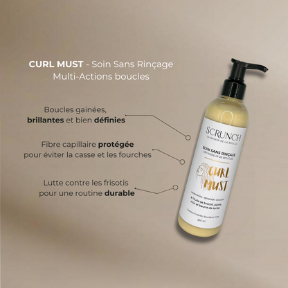 CURL MUST - Soin Sans Rinçage Multi-Actions boucles (250ml)