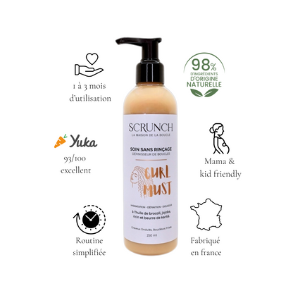 CURL MUST – Soin sans rinçage définisseur de boucles